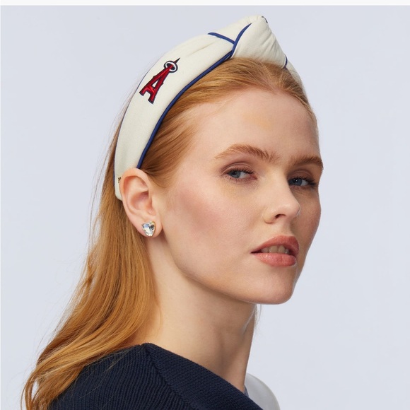 ⚾️ 😇 Lele Sadoughi MLB Los Angeles Angels Embroidered Headband - Picture 3 of 5